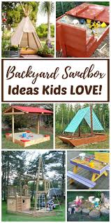 Diy And Ready Made Backyard Sandboxes Are Amazing Outdoor Sensory Backyard Play Spaces For Kids Tips Backyard Sandbox Backyard For Kids Backyard Play Spaces