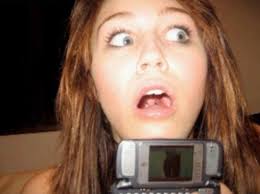 Miley Cyrus' old myspace photos, 2007.