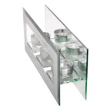 New Mirrored Glass 2 Or 3 Tea Light Candle Holder Silver Shimmer Glitter Effect Ebay