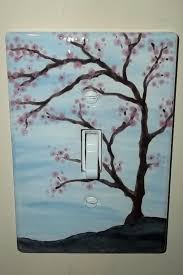 2,227 paint light switch products are offered for sale by suppliers on alibaba.com, of you can also choose from plastic, metal paint light switch, as well as from emc, fda, and. Hand Painted Light Switch Plate Pottery With A Cherry Blossom Tree Light Switch Covers Diy Light Switch Art Light Switch