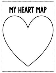 heart map template teaching resources teachers pay teachers