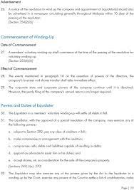 In malaysia, the development of financial restructuring and insolvency are dependent on the development of the legal framework as financial restructuring procedures and insolvency proceedings are governed by statutes (mainly under the companies act 2016 (ca 2016)). Ign L1 Insolvency Guidance Note Members Voluntary Winding Up Pdf Free Download