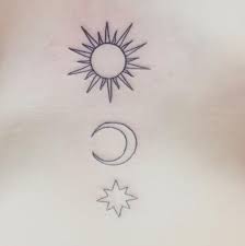Sarah kim, a tattoo artist at body art & soul tattoo in brooklyn, ny, says that there isn't just one meaning behind a crescent moon tattoo. Since We Re All Doing Tarot Tattoos Here S My Sun Moon And Star Tattoo Unfortunately The Selfie Camera Mode Flipped Them So It S Backwards But They Re My Most Recent Tattoo And I Also