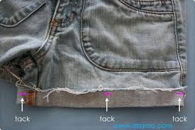 I pinned the length on one leg, then measured from the bottom of the pant leg to my pin and matched the length on the other leg. Diy Tutorials 4 Ways To Turn Pants Into Shorts Izzaroo