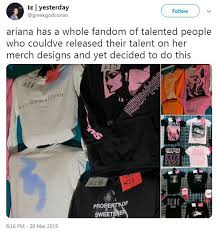 © ariana grande shops 2021 privacy policybuilt with storefront & woocommerce. Ariana Grande Fans Mock Sweetener Tour Merchandise And Penis Stain T Shirt Daily Mail Online