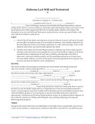 The last will and testament form may be one of the most important legal documents you ever sign. Download Alabama Last Will And Testament Form Pdf Rtf Word Freedownloads Net
