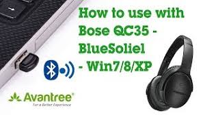 Upgrade your bose headphones with some new earpads! How To Use With Bose Qc35 Bluesoliel Win7 8 Xp Avantree Dg40s Youtube