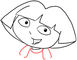 Learn how to draw dora the explorer, animals, flowers, people, cartoons and much more. Drawing Dora The Explorer With Easy Step By Step How To Draw Lesson Page 2 Of 4 How To Draw Step By Step Drawing Tutorials