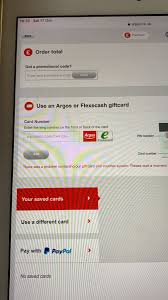 You can choose any amount, from £1 to £500. Argos On Twitter I Understand I Will Need To Get This Reported In The Meantime Are You Able To Visit Your Local Store Place The Order There And Present The Card There