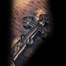 Awesome cross tattoo on girl's neck Top 66 Cross Tattoo Ideas 2021 Inspiration Guide