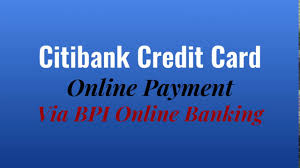 Most banks also offer this facility without levying. Citibank Credit Card Online Payment Via Bpi Online Banking Youtube