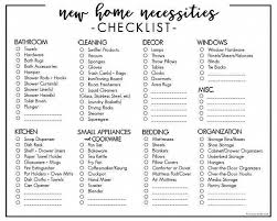Moving Into Your First Home Or Apartment Buying A New Home This Printable New Home Necessiti In 2020 First Home Essentials New Apartment Checklist New Home Checklist