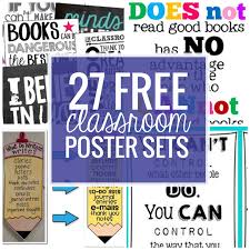 27 Classroom Poster Sets Free And Fantastic Classroom Motivational Posters Classroom Posters Classroom Posters Free