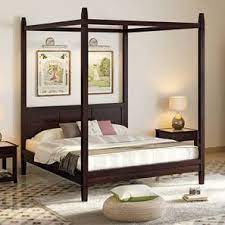 Need help choosing poster bedroom set ? Malabar Four Poster Bed Solid Wood Urban Ladder