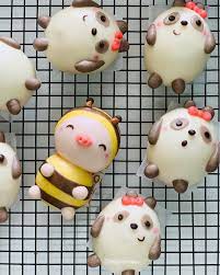 belle hii tren instagram 流沙包 造型流沙包animalsarefriends cutesteamedbuns 造型包子 可爱包子 addictiontocutefood partyfood kawaiifood steamed buns cake desserts