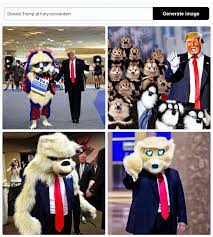 Donald Trump at furry convention : rweirddalle