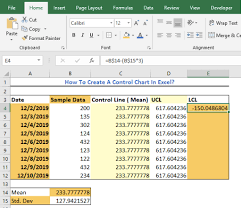 How To Create A Control Chart Excelchat Excelchat