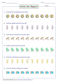 Ordinal Numbers Worksheets And Charts
