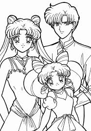 Sailor Moon Coloring Book Awesome Usagi Mamoru And Chibiusa Coloring Page Sailormoon In 2020 Moon Coloring Pages Sailor Moon Coloring Pages Sailor Moon Wallpaper