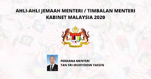 Berikut adalah senarai menteri kabinet malaysia baharu tahun 2018. Senarai Menteri Timbalan Menteri Kabinet Malaysia 2020