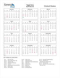 2021 Calendar United States With Holidays Download free printable 2021 monthly calendar with us holidays and customize template as you like.