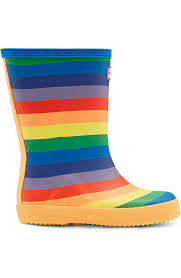 Hunter Kids First Norris Waterproof Rain Boot Walker Toddler Little Kid Nordstrom Hunter Kids Wellington Boot Rainbow Print