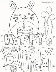 From barbie to batman and from dinosaurs to dr. Pet Birthday Coloring Pages Doodle Art Alley