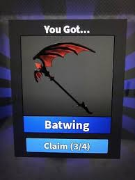 It was the only thing in the item pack. Batwing Leer Descripcion Seguro Y Confiable Antigua Mm2 Roblox Ebay