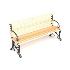 Wooden Park Bench 3d Model Wooden Park Bench Dining Room Chairs Ikea Bench