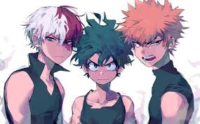 Todoroki Shouto Midoriya Izuku And Bakugou Katsuki My Blog Hero Academia Characters Boku No Hero Academia My Hero