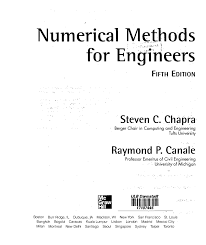 Introduction to numerical methods and matlab programming for engineers. Ebook Numerical Methods For Engineers 5e Chapra Colour Ebook Numerical Docsity