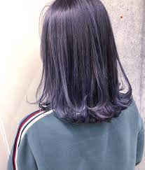 ブルーラベンダー パープルヘアー 紫 ヘアカラー ヘアカラー パープル