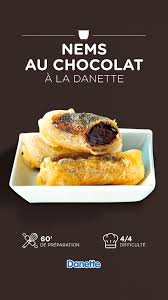 Nems Au Chocolat Facon Danette En 2020 Recette Nems Alimentation Recette