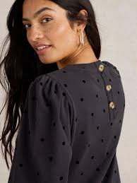 Amy Flock Jersey Dress in GREY MULTI