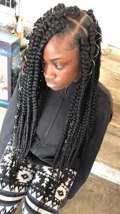 This was my first time doing my hair like this, and i am really happy with how it turned out. Jumbo Box Braids Braidsasyoulikeit Box Braids Styling Big Box Braids Jumbo Box Braids