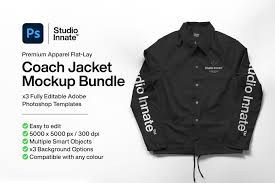 All free mockups include smart objects for easy edit. Coach Jacket Mockup Bundle In Apparel Mockups On Yellow Images Creative Store