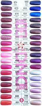 0008 Dnd Duo Gel Duo Set Color Chart 8 Set 36 Colors