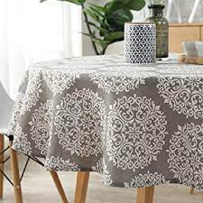 Amazon Com Round Tablecloth Table Cloth Round Kitchen Table Round Decor