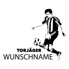 Liste der fußballspieler von borussia dortmund. Fussballspieler Torjager Mit Namen Wandtattoo