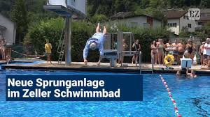 Neue Sprunganlage Im Zeller Freibad Youtube
