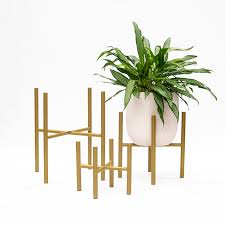 (10) £16.00 free uk delivery. Fp Collection Cooper Planter Stand Gold