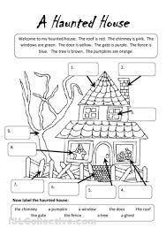 A Haunted House Halloween Worksheets Halloween Teaching Halloween School