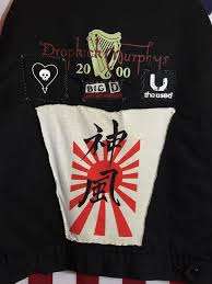 Black And White And Red All Over Alkaline Trio Rare Dropkick Murphys Dickies Black Quilted Jacket Size 2xl Rg Black Quilted Jacket Quilted Jacket Jackets