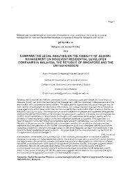 Find out provisions regarding the voluntary winding up  to find out the impact of insolvency & bankruptcy code 2016 on winding up. Pdf Comparative Legal Analysis On The Viability Of Judicial Management On Insolvent Residential Developer Companies In Malaysia The Republic Of Singapore And The United Kingdom Nuarrual Hilal M D Dahlan Academia Edu