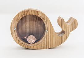 Whale Money Box Solid Tree Money Box Wooden Money Box Etsy Wooden Money Boxes Wooden Money Money Box