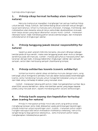 Alam ini bukan milik kita dan setakat ini sahaja. 9 Prinsip Etika Lingkungan