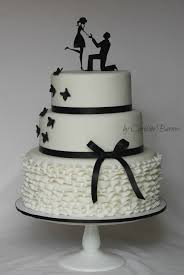 There is no design we can't. Black And White Silhouette Engagement Cake Black White Silhouette Cake Engagement Cakes Wedding Cakes Blue