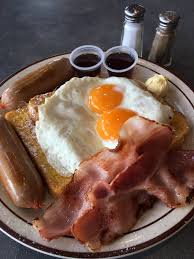 Dennys Restaurants New Zealand Say Bonjour To The French Slam Today At Denny S Loaded With Delicious Eggs Bacon And Sausages Sitting Atop Sensational French Toast This Is Sure To Become
