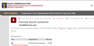 Atau mungkin memerlukan suatu rekomendasi terlampir dari pihak. Contoh Surat Lamaran Dan Pernyataan Cpns Kemenkumham 2018