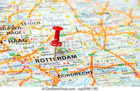 Log in on rotterdam transport. Rotterdam Holland Map Close Up Of Rotterdam Netherlands Map With Red Pin Travel Concept Canstock